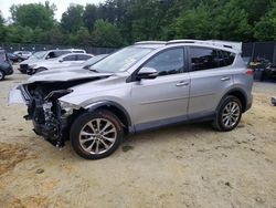 Salvage cars for sale at Waldorf, MD auction: 2016 Toyota Rav4 Limited