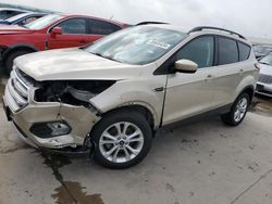 Salvage cars for sale at Grand Prairie, TX auction: 2018 Ford Escape SE