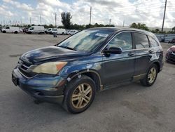 Salvage cars for sale at Miami, FL auction: 2010 Honda CR-V EXL