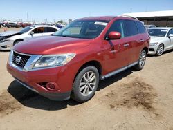 Salvage cars for sale at Brighton, CO auction: 2014 Nissan Pathfinder S