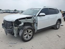 Salvage cars for sale at San Antonio, TX auction: 2019 Volkswagen Atlas SE