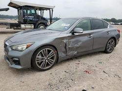 Salvage cars for sale at Houston, TX auction: 2017 Infiniti Q50 Premium