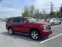 Salvage cars for sale at North Billerica, MA auction: 2015 Chevrolet Tahoe K1500 LT