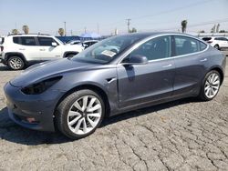 Salvage cars for sale at Colton, CA auction: 2017 Tesla Model 3