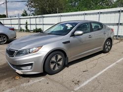 Salvage cars for sale from Copart Moraine, OH: 2012 KIA Optima Hybrid