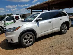 Salvage cars for sale at Tanner, AL auction: 2015 Toyota Highlander Limited