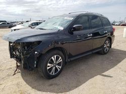 Salvage cars for sale at Amarillo, TX auction: 2017 Nissan Pathfinder S