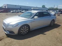 Salvage cars for sale at New Britain, CT auction: 2018 Lincoln Continental