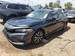 Salvage cars for sale at Elgin, IL auction: 2022 Honda Civic EX