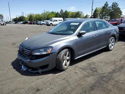 Volkswagen salvage cars for sale: 2012 Volkswagen Passat SE