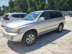 Salvage cars for sale at Ocala, FL auction: 2002 Toyota Highlander Limited