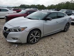 Salvage cars for sale from Copart Houston, TX: 2017 Nissan Maxima 3.5S