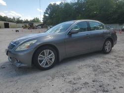 Salvage cars for sale at Knightdale, NC auction: 2013 Infiniti G37 Base