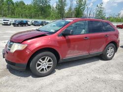 Salvage cars for sale at Leroy, NY auction: 2007 Ford Edge SE