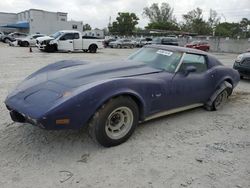 Salvage cars for sale at Opa Locka, FL auction: 1977 Chevrolet Corvette