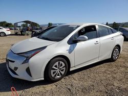 Salvage cars for sale at San Martin, CA auction: 2017 Toyota Prius
