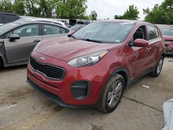 Salvage cars for sale at Bridgeton, MO auction: 2017 KIA Sportage LX