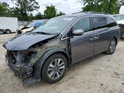 Salvage cars for sale from Copart Hampton, VA: 2015 Honda Odyssey Touring