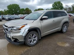 Vehiculos salvage en venta de Copart Des Moines, IA: 2015 Toyota Highlander LE