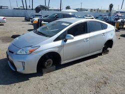 Salvage cars for sale at Van Nuys, CA auction: 2015 Toyota Prius