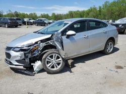 Salvage cars for sale at Ellwood City, PA auction: 2018 Chevrolet Cruze LT