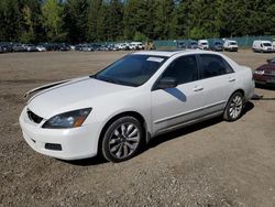 Salvage cars for sale from Copart Graham, WA: 2007 Honda Accord EX
