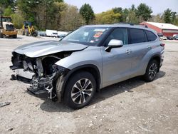 Toyota Highlander salvage cars for sale: 2021 Toyota Highlander Hybrid XLE