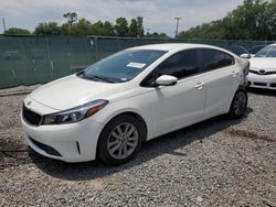 Salvage cars for sale at Riverview, FL auction: 2017 KIA Forte LX