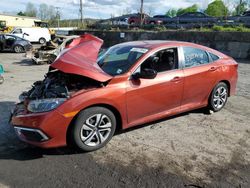 Honda salvage cars for sale: 2020 Honda Civic LX