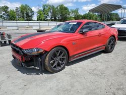 Salvage cars for sale at Spartanburg, SC auction: 2021 Ford Mustang Mach I