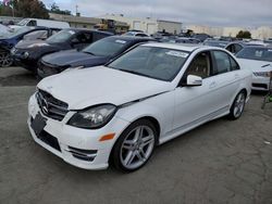 Salvage cars for sale from Copart Martinez, CA: 2014 Mercedes-Benz C 350