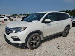 Salvage cars for sale at New Braunfels, TX auction: 2017 Honda Pilot EX