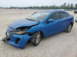 Salvage cars for sale from Copart Houston, TX: 2012 Mazda 3 I