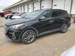 Hyundai Santa fe salvage cars for sale: 2017 Hyundai Santa FE SE