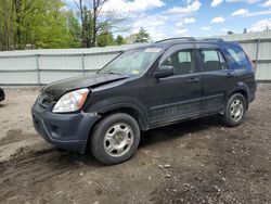 Salvage cars for sale at Center Rutland, VT auction: 2005 Honda CR-V LX