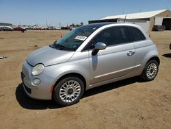 Salvage cars for sale at Brighton, CO auction: 2012 Fiat 500 Lounge