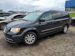 Salvage cars for sale at Woodhaven, MI auction: 2016 Chrysler Town & Country Touring