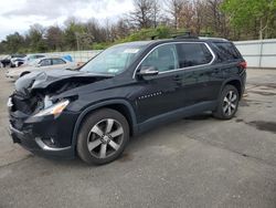 Salvage cars for sale at Brookhaven, NY auction: 2018 Chevrolet Traverse LT