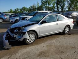 Honda Civic dx vp salvage cars for sale: 2004 Honda Civic DX VP