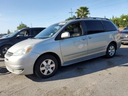 Salvage cars for sale at San Martin, CA auction: 2004 Toyota Sienna XLE