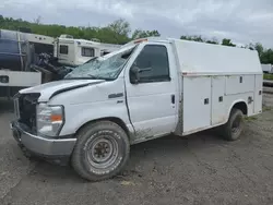 Salvage trucks for sale at West Mifflin, PA auction: 2014 Ford Econoline E350 Super Duty Cutaway Van