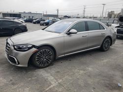 Mercedes-Benz S-Class salvage cars for sale: 2021 Mercedes-Benz S 580 4matic