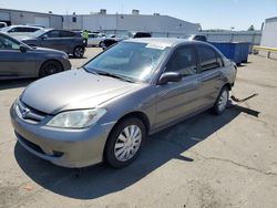 Salvage cars for sale at Vallejo, CA auction: 2005 Honda Civic LX