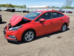 Salvage cars for sale at Columbia Station, OH auction: 2017 Chevrolet Cruze LT