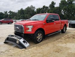 Salvage cars for sale at Ocala, FL auction: 2016 Ford F150 Supercrew