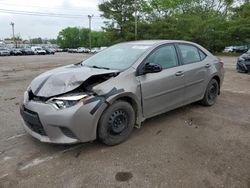 Salvage cars for sale from Copart Lexington, KY: 2014 Toyota Corolla L