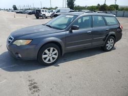 Salvage cars for sale at Miami, FL auction: 2008 Subaru Outback 2.5I Limited