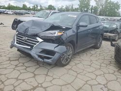 Salvage cars for sale at Sikeston, MO auction: 2021 Hyundai Tucson Limited