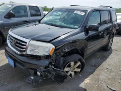 Salvage cars for sale at Cahokia Heights, IL auction: 2013 Honda Pilot Touring