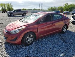 Salvage cars for sale at Barberton, OH auction: 2014 Hyundai Elantra SE